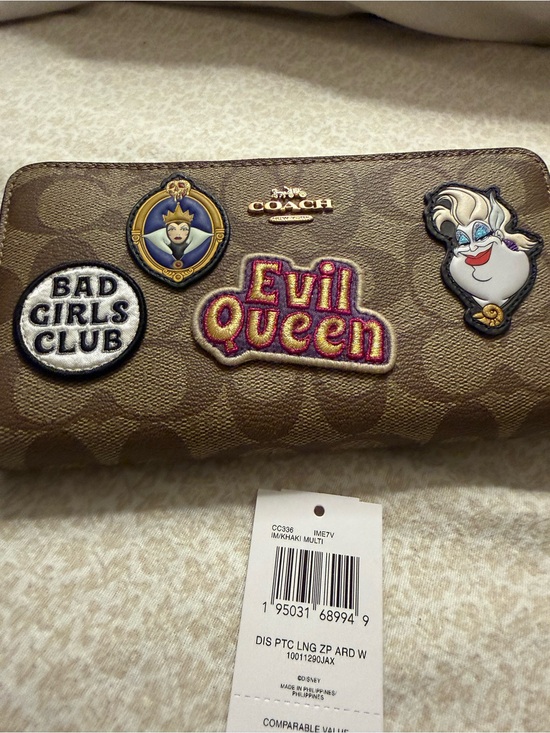 Coach Handbags - Coach Khaki Patch Wallet with Multicolor Character Appliqués